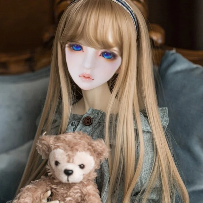 bjdDoll Wig3468 Frangia in fibra ad alta temperatura Foglie di capelli finti Luo Li De Bisheng Circonferenza della testa Vendita diretta in fabbrica