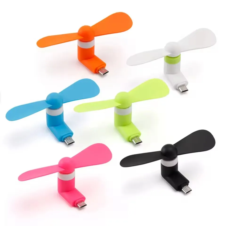 

1 PCS Type C Mini Phone Fan Portable MicroFan Mobile Phone for iPhone 15 iPad Samsung Galaxy Cellphones USB-C Port Gadget Fans