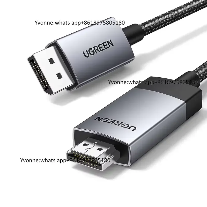 DisplayPort to Cable 4K 60Hz 3.3ft 6.6ft Nylon Braided DP 1.2 to 2.0 Cable Uni-Directional DP to