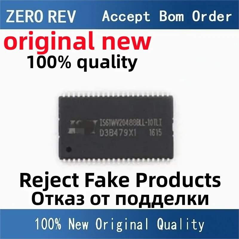 

100% New IS61WV51216EDBLL-10TLI IS61WV20488BLL-10TLI IS61C25616AL-10TLI TSOP44 Brand new original chips ic