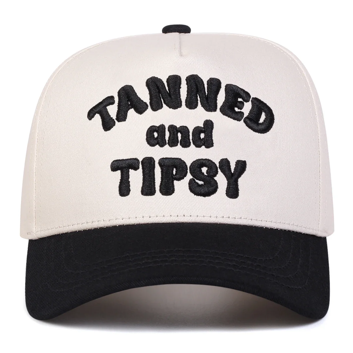 Unisex TANNED AND TIPSY Letter Embroidery Baseball Caps Spring Autumn Outdoor Adjustable Casual Hats Sunscreen Hat Sports Cap