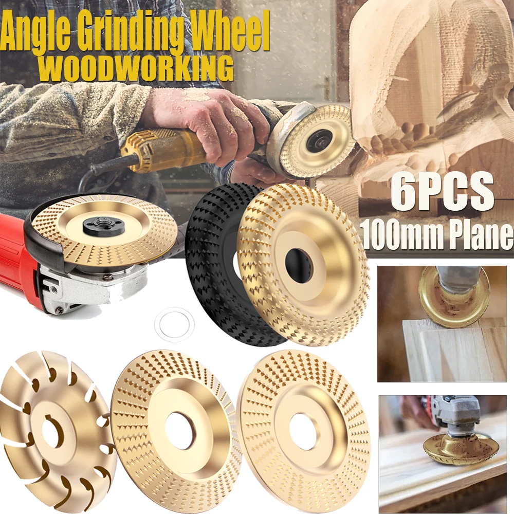 

100mm Wood Angle Grinding Polishing Wheel Rotary Disc Wood Carving Set Sanding Wood Tool Abrasive Disc Tools for Angle Grinder