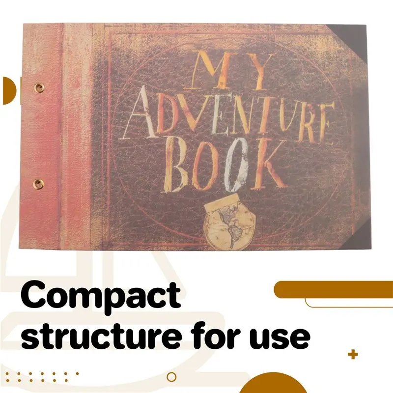 Customer Favorite Handmade DIY Album Paste Vintage Tether Album My Adventure Book Up Family Scrapbook Photo Album