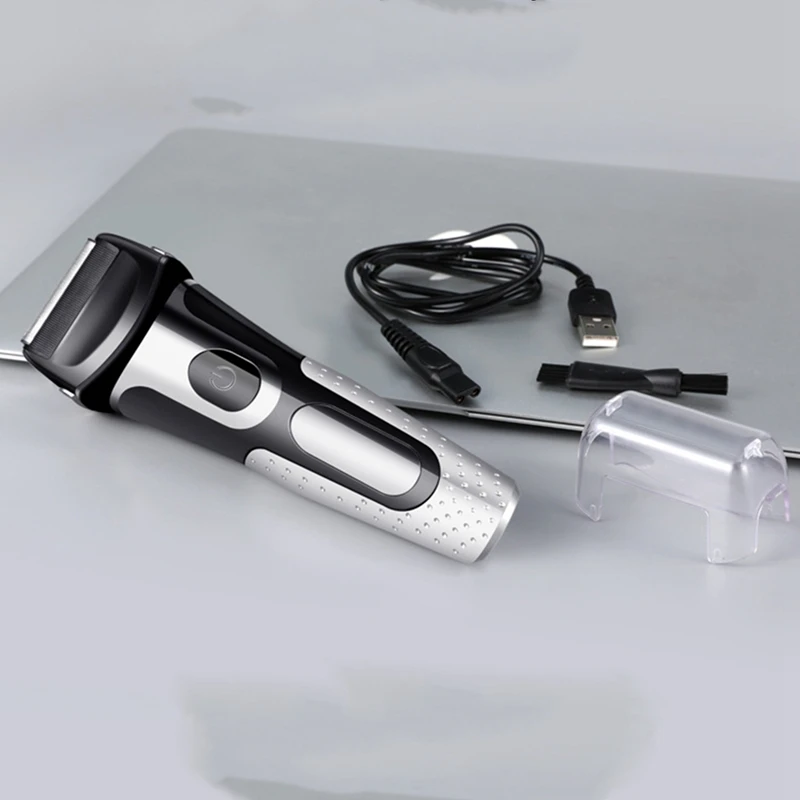 

Поршневая бритва с зарядкой через USB, машинка для стрижки волос, мужской триммер для бороды