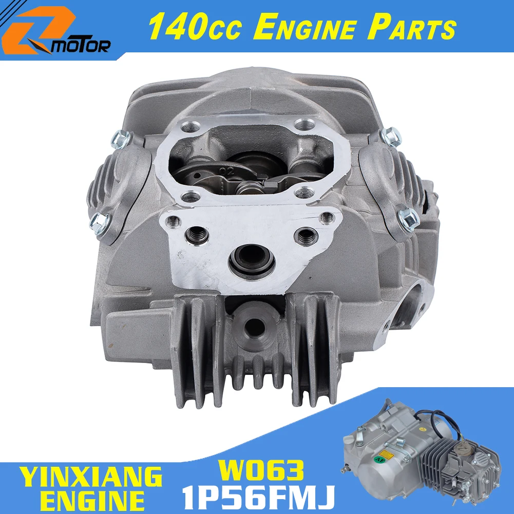 140cc Engine Cylinder Head Assembly Kit For 56mm Cylinder YinXiang 1P56FMJ 140cc W063 1P56FMJ-5 W150-5 150cc Dirt Pit Bike