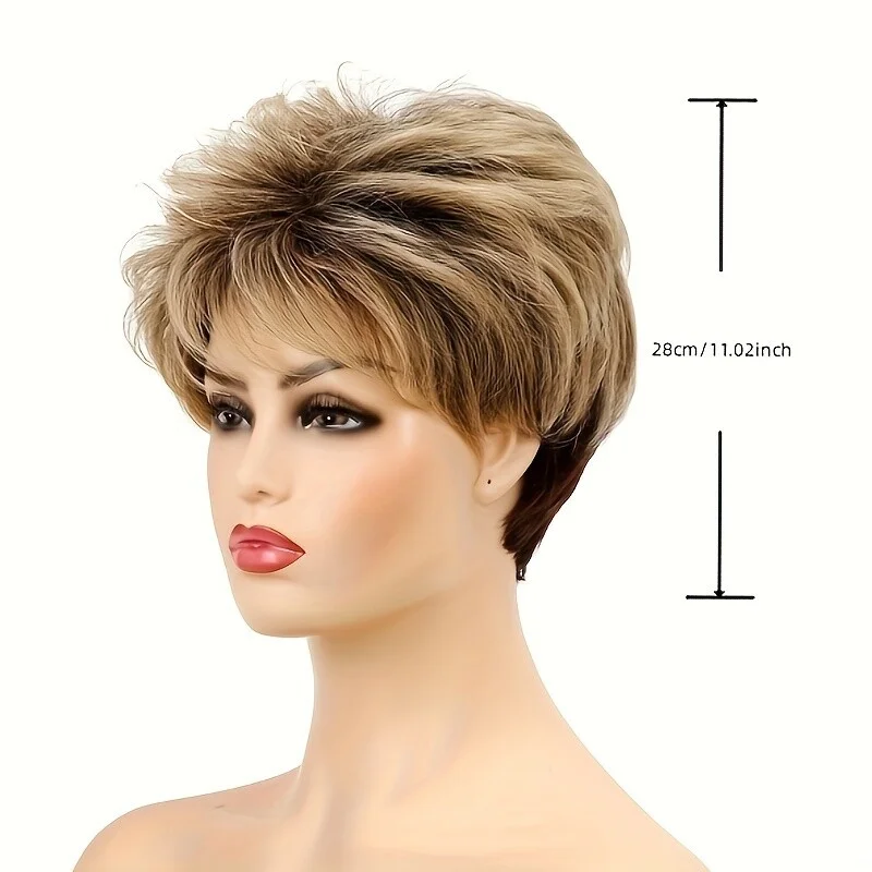 Blonde Pixie Cut Synthetic Hair for Cosplay and Daily Wear Short Style Wig