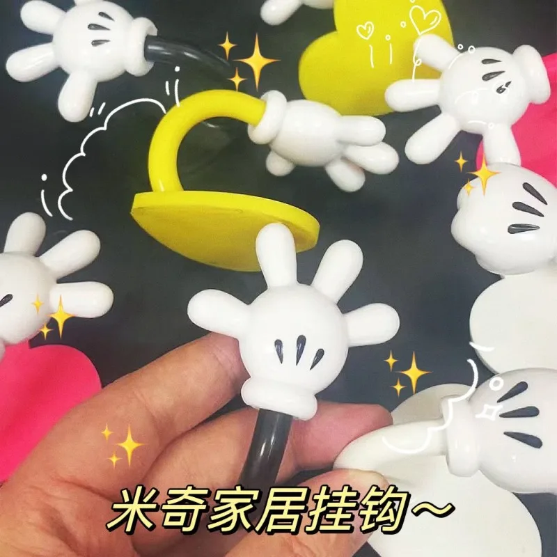 Disney Mickey Mouse Hook Cartoon Creative Adhesive Hook Łazienka Kuchnia Wiszący na ścianie Klej do drzwi ściennych Mocny mały haczyk Prezent