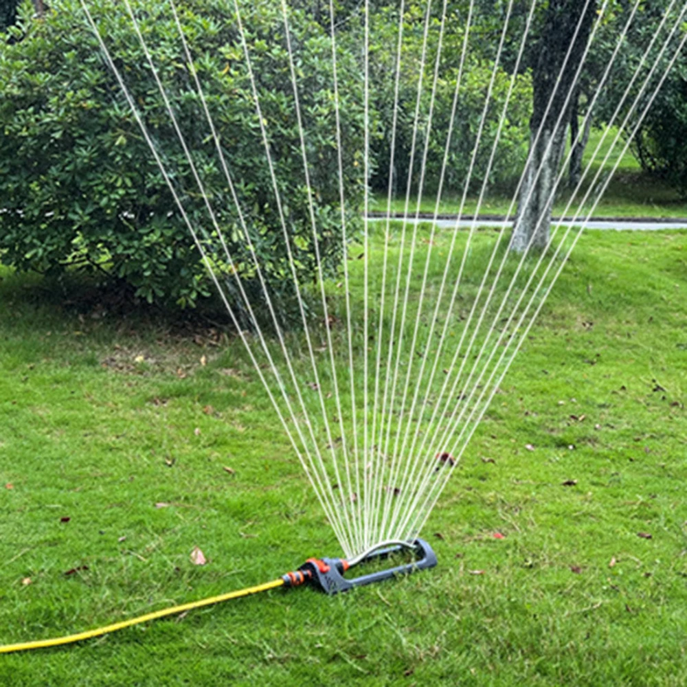 1Pcs Indestructible Oscillating Sprinkler Rustproof Automatic Swing Irrigation Sprinkler for Large Lawn and Garden gass