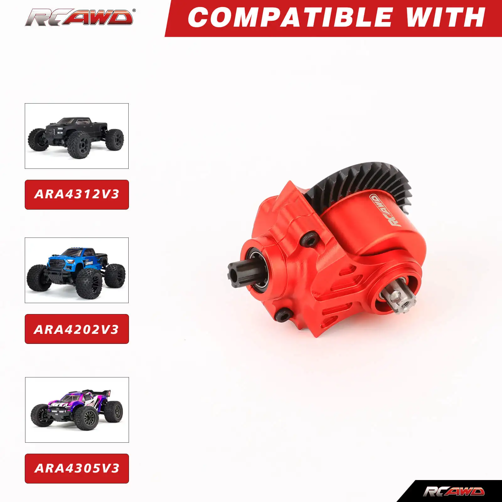 METAL GEAR F/R TRANSMISSION MODULE SET for ARRMA 3s 4s BIG ROCK GRANITE KRATON OUTCAST SENTON VORTEKS INFRACTION TYPHON Upgrades