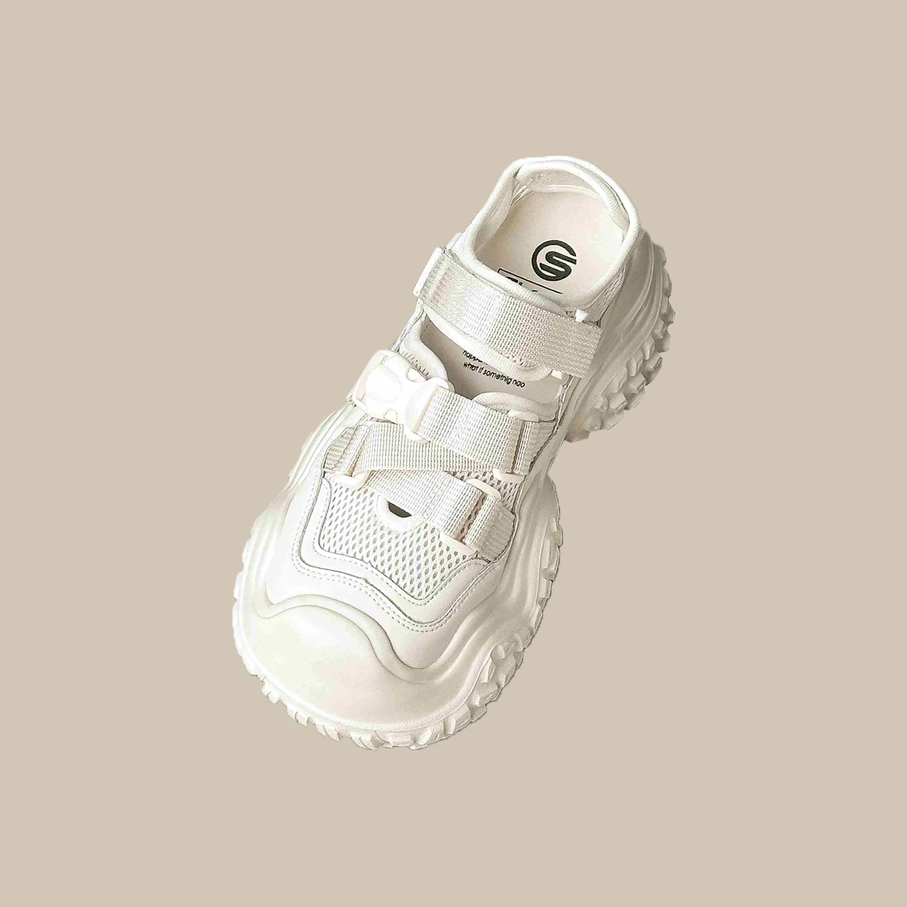

Sandals For Women Breathable Mesh Sport Sandals With Wedge Heel Summer Closed Toe Sneakers