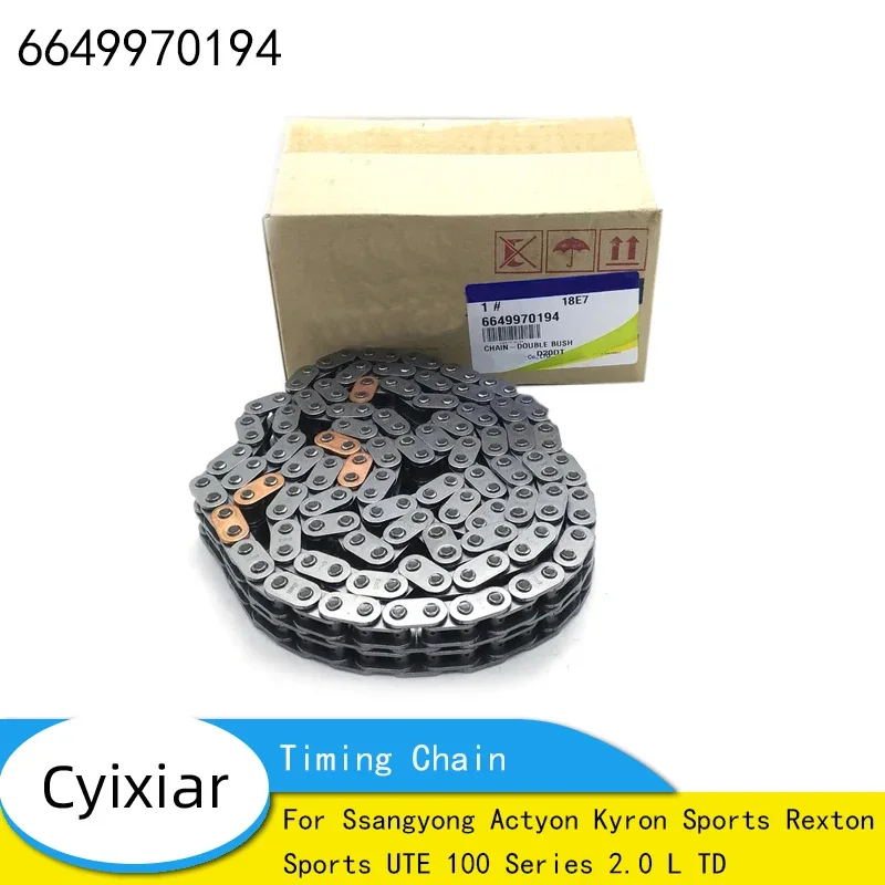 For Ssangyong Actyon Kyron Sports Rexton Sports UTE 100 Series 2.0 L TD Timing Chain 6649970194 66499-70194