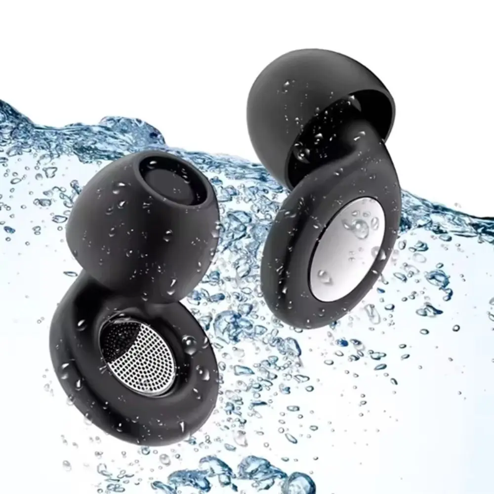 Silicone Material Anti-noise Earplugs Soft Texture Waterproof Feature Noise Cancelling Earplugs Super Soft Reusable Design