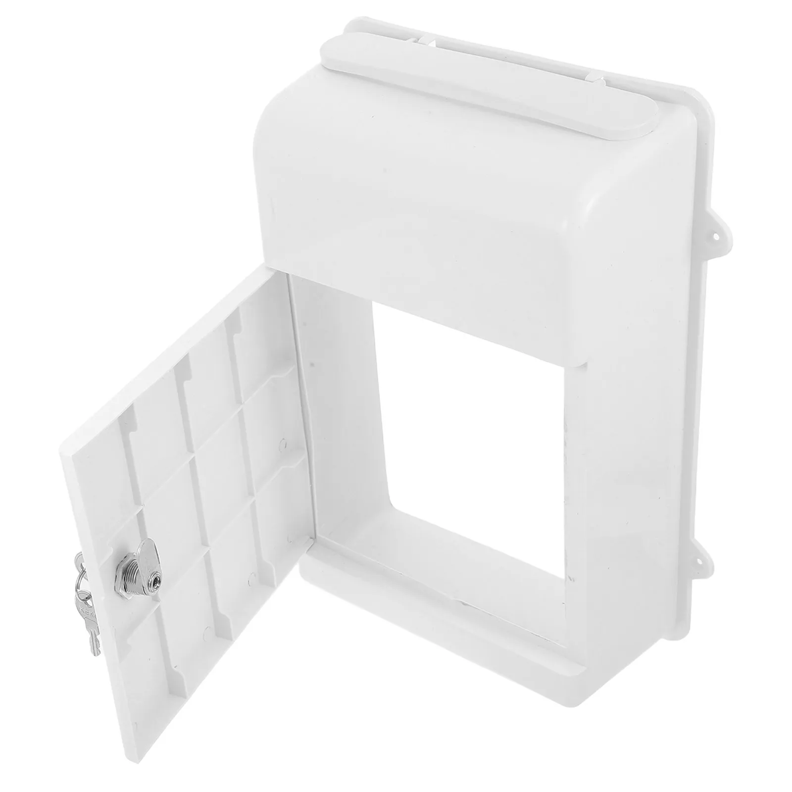 Boîte aux lettres murale verrouillable, boîte à suggestions, urne de dons en plastique, boîte à cartes de charité, collecte sécurisée d'argent et de cartes de vote