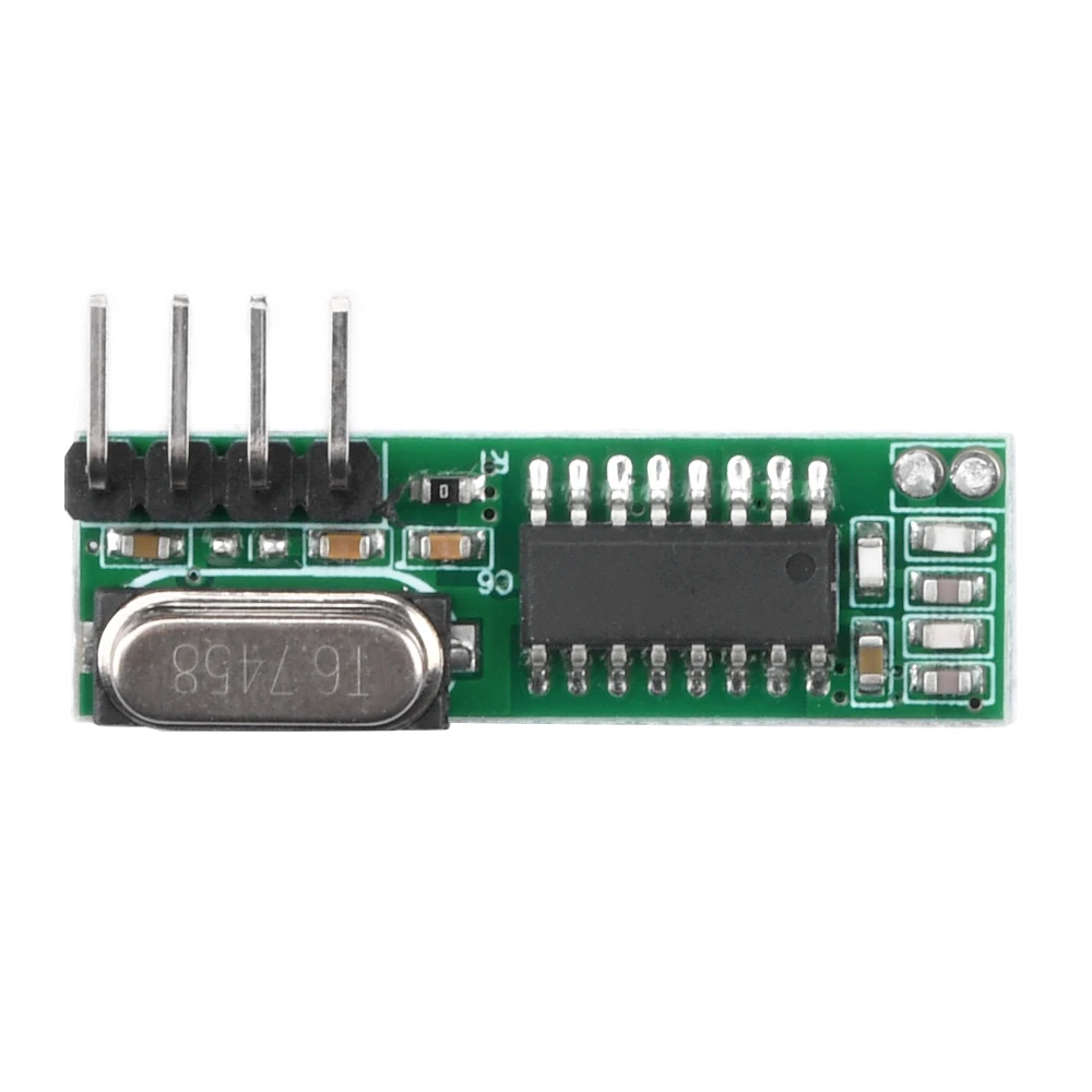 Imagem -05 - Módulo do Transmissor do Receptor de rf Superheterodyne de Rx470 433 Mhz para o Módulo de Radiofrequência sem Fio dos Controles Remotos de Arduino