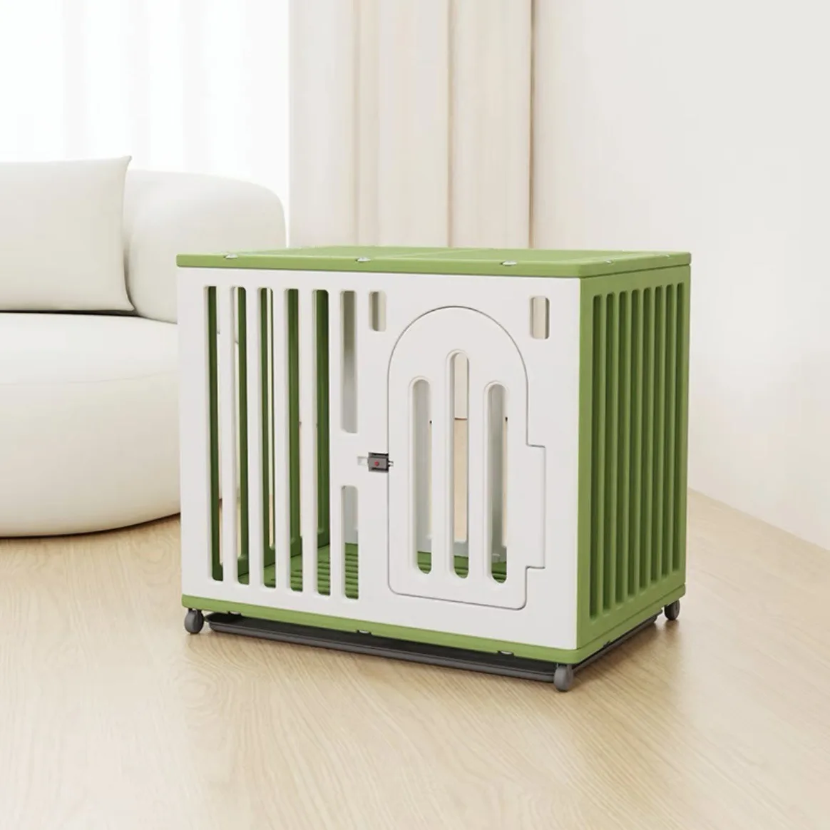 

Small Medium Large Indoor Pet Dog Kennel with Animal Pattern Toilet Wood Plastic Metal Steel Crate Indoor Fence