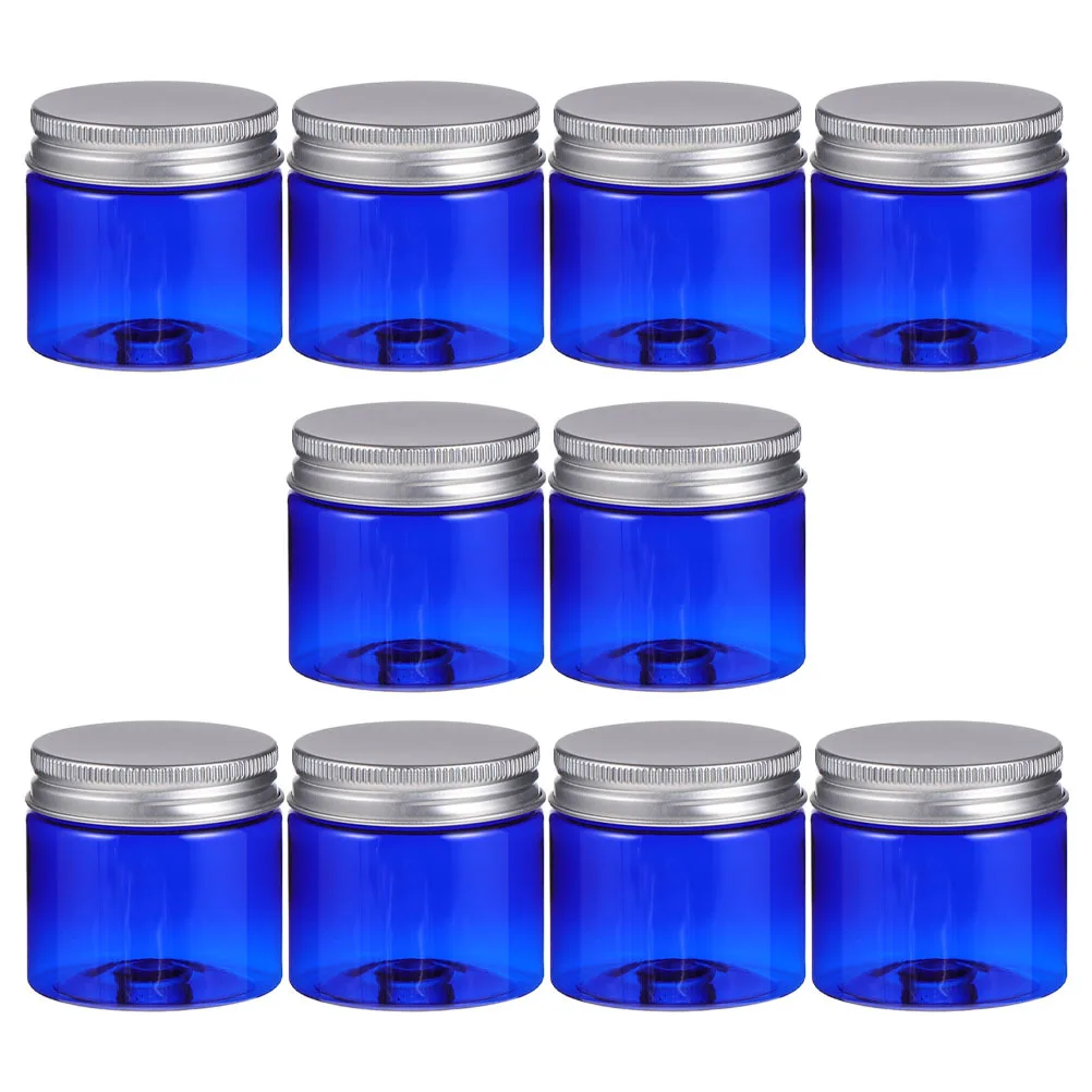 

10Pcs 50G Small Storage Jars with Covers Leak Proof Cream Boxes for Travel Essentials Lotion Serum Portable Organizer