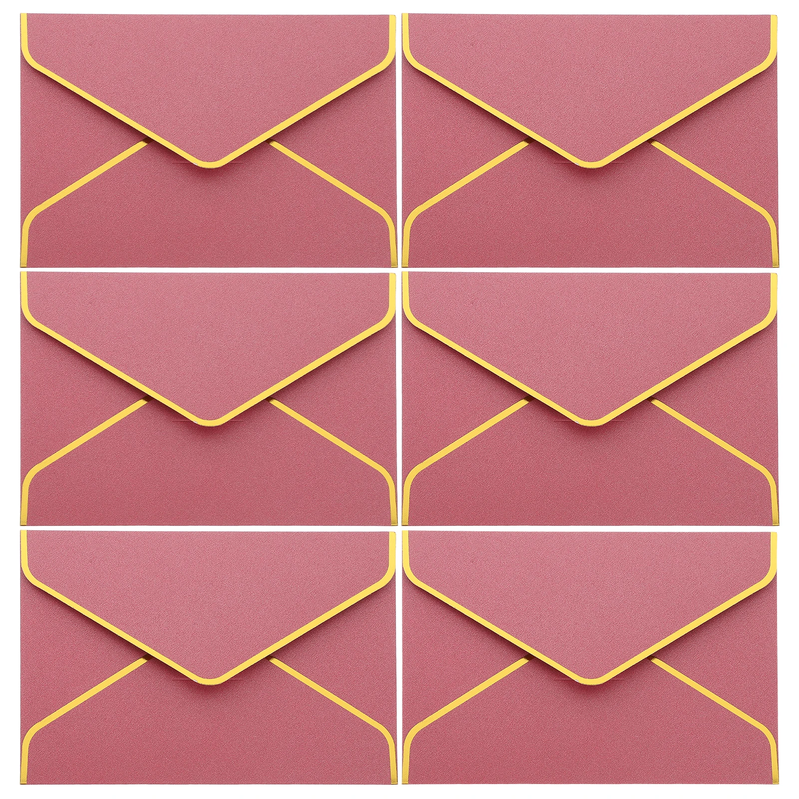 

6 Pcs Hot Stamped Envelope Retro Envelopes Luxury Christmas Fancy Invitation Pearl Paper Business Size