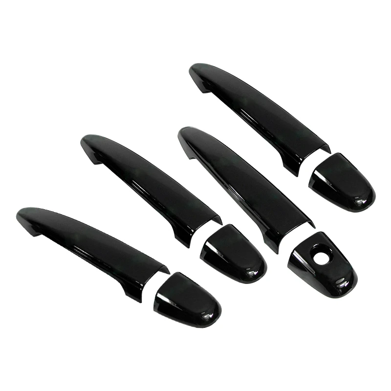 Car Front Rear Left Right Door Handle Cover Trim Kit Glossy Black Fit for Lexus GX470 SUV 2009 2008 2007 2006 2005 2004 2003