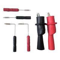 6 Pcs Multimeter Probes 2mm Needle Test Probe Multimeter Extended Test Needle Red Black Insulation Piercing Needles