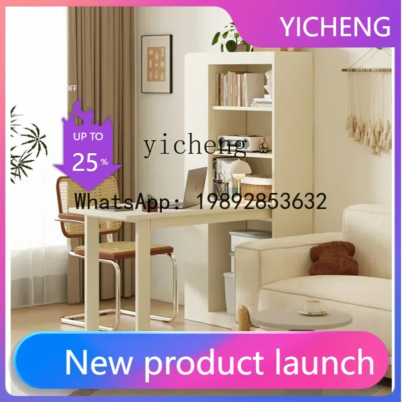 LYY Solid Wood Two-Person Computer Desk Desk Integrated Desk Bookcase Junior and Middle School Students Household