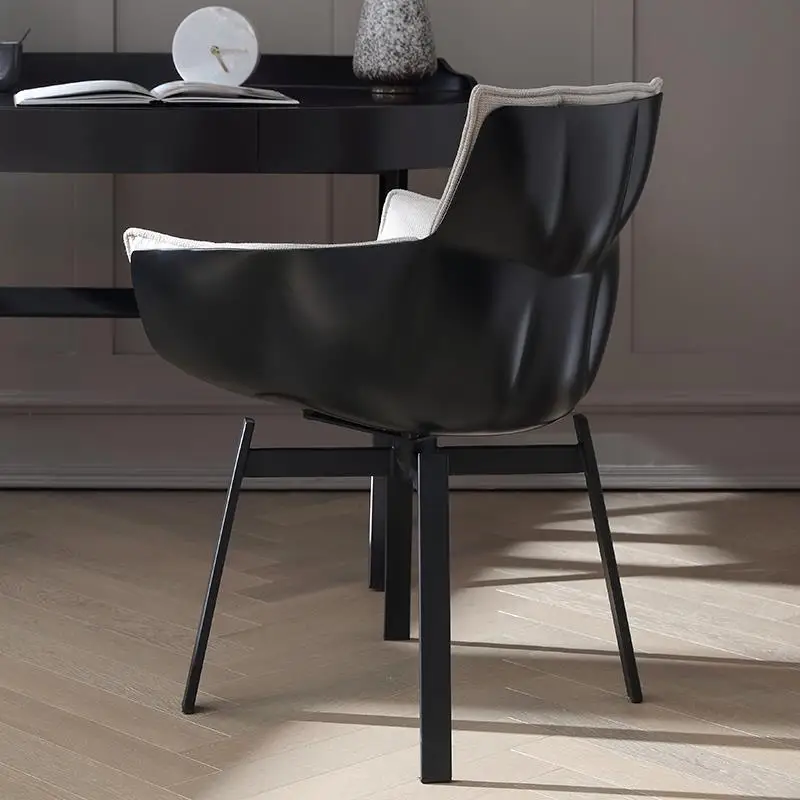 Modern Minimalist Office Chair Low Back Computer Swivel Chair for Study and Work