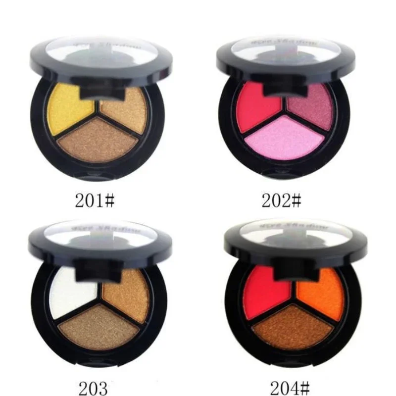 マットアイシャドウパレットシマーメイクアップ銅ブロンザーメタリックアイシャドウ防水スモーキーアイメイクアップヌード化粧品 3 色