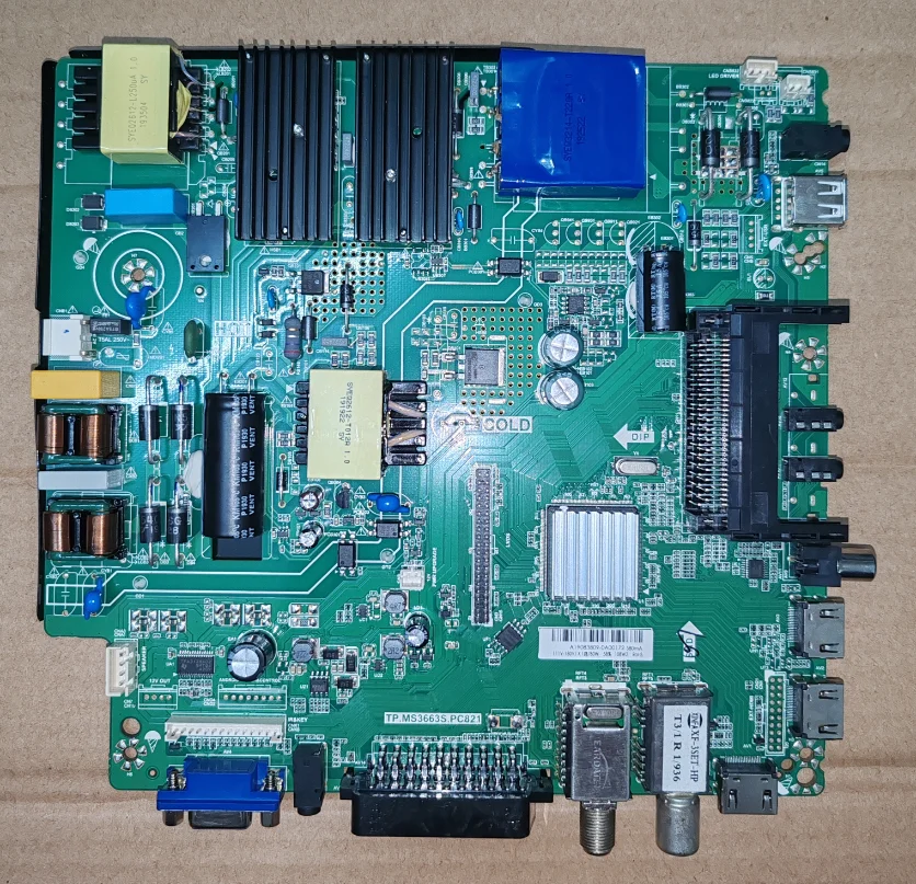 TP.MS3663S.PC821   Three in one TV motherboard physical photo for 111--180V  80W  560MA