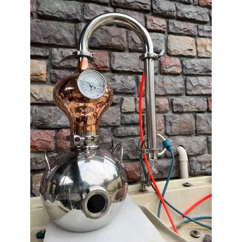 Stainless Steel Pure Copper Essential Oil Distiller for Baijiu And Whisky Brewing Equipment Home Alcohol Still Distiller