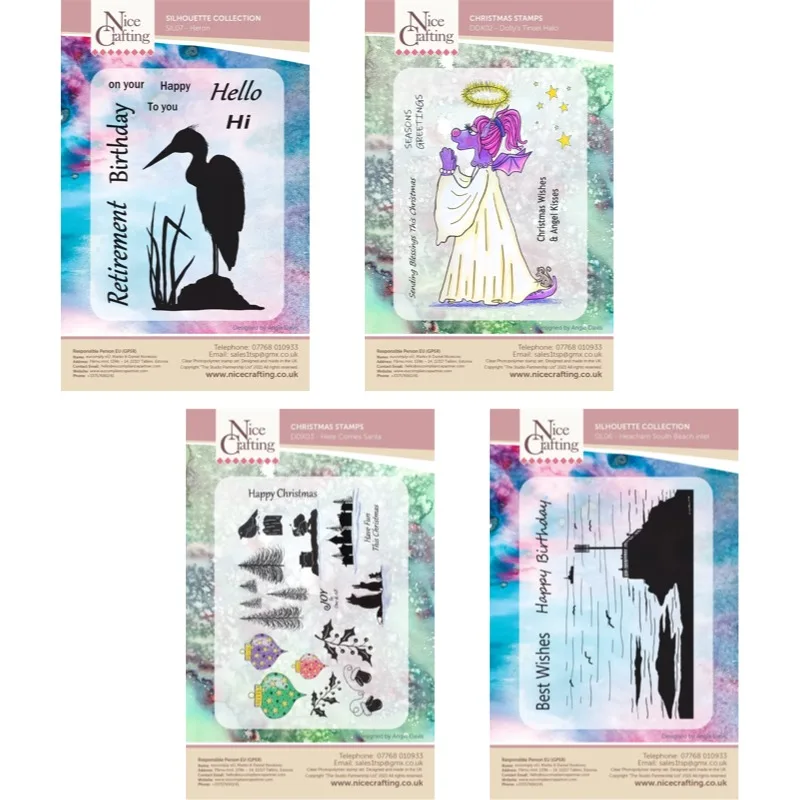 Sellos de silicona transparentes con motivos de aves cotorras y comederos para álbumes de recortes DIY, bullet journal, manualidades y álbumes de fotos