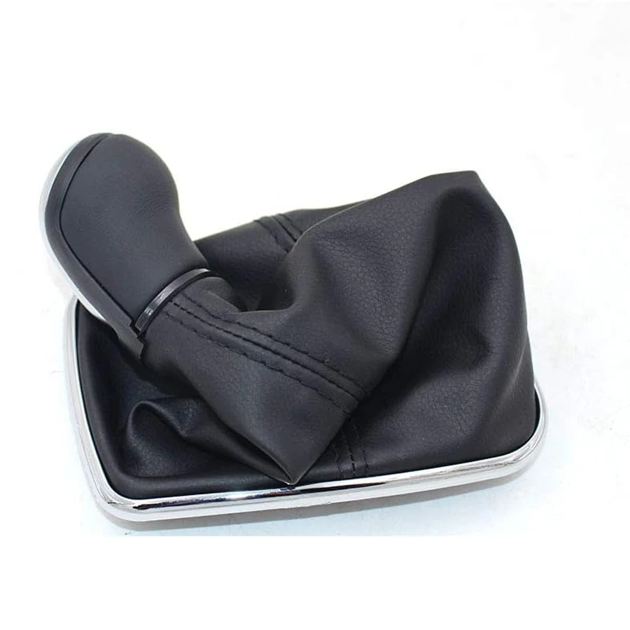 For VW Bora MK4 Golf 4 Jetta 4 For 98-04 Car Gear Shift Knob with Chrome Frame Leather 5 Gear 12mm car accessories