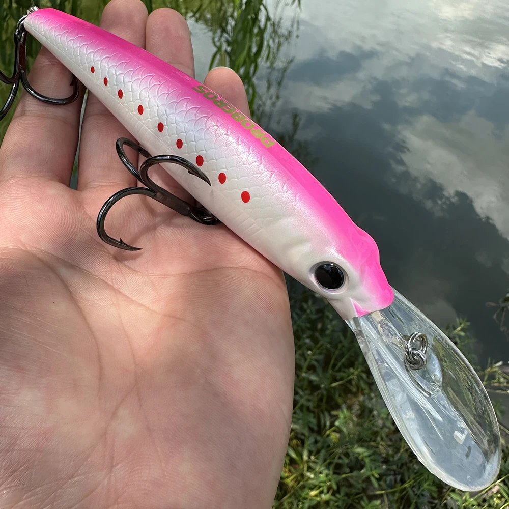 

1pc Sinking Trolling Slim Minnow FishingLure Wobbler Long Casting Swimbait for SaltwaterSeabass 3D Artificial Hard Bait