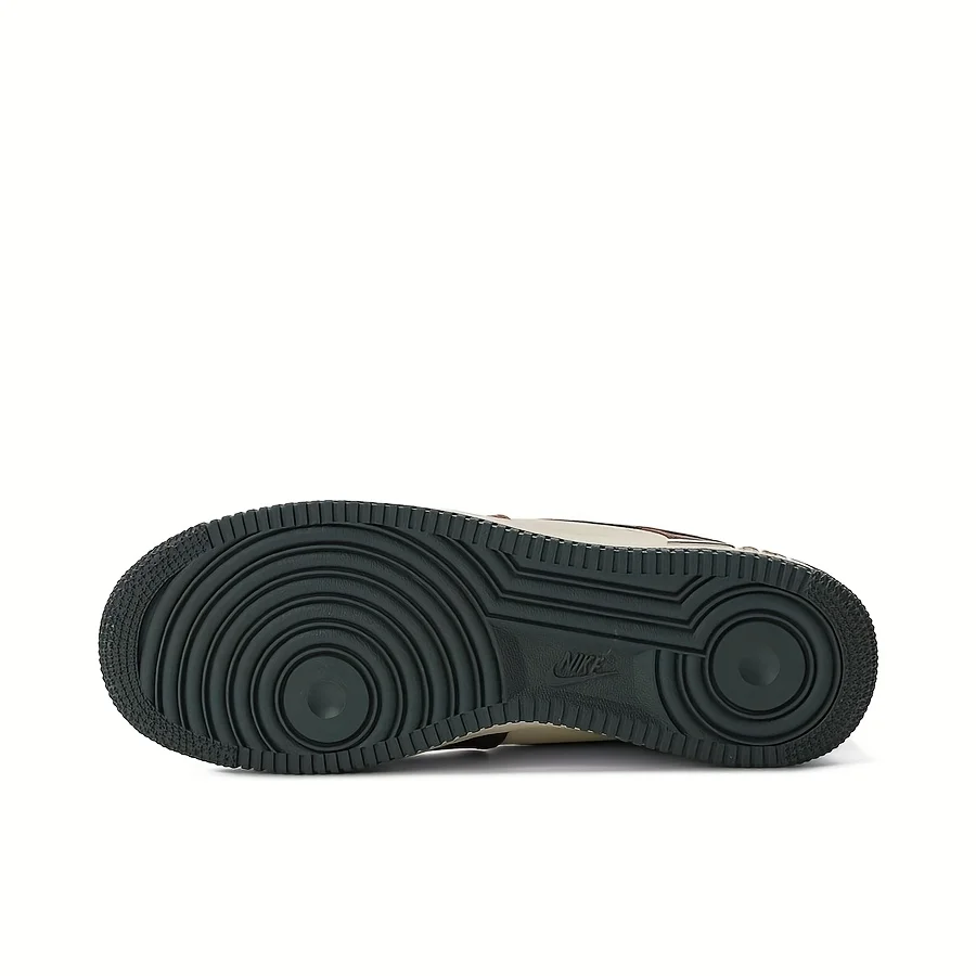 Nike Air Force 1 Low Dark Team أحمر عتيق أخضر مريح متعدد الاستخدامات منخفض الارتفاع أحذية رياضية للرجال HQ3612-113 أحذية متينة غير رسمية