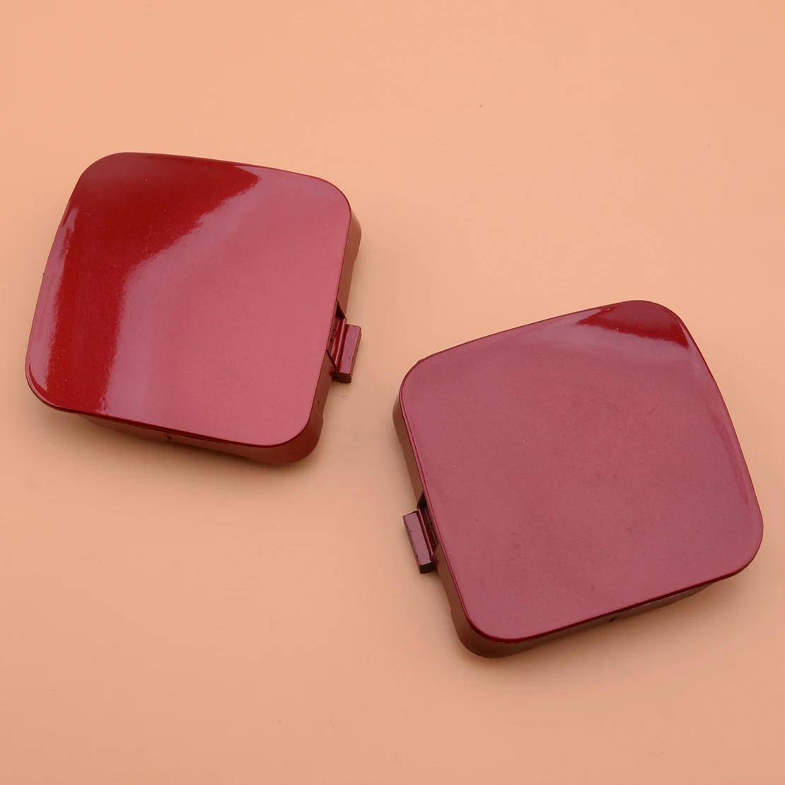 1Pair Red Front Bumper Tow Hook Eye Cover Cap Fit for Toyota RAV4 2009 2010 2011 2012