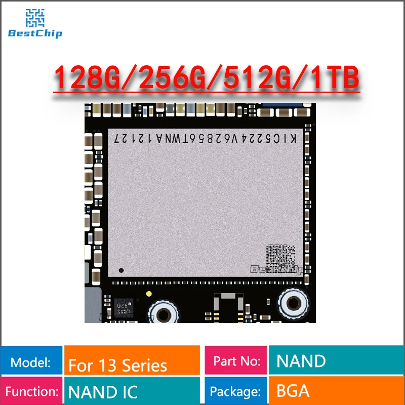 For iPhone 13 Pro Max Mini 256GB 512GB 1TB 1024GB Nand Flash Memory IC Harddisk HDD Hard Disk Solve Error 9 4014 Expand Capacity