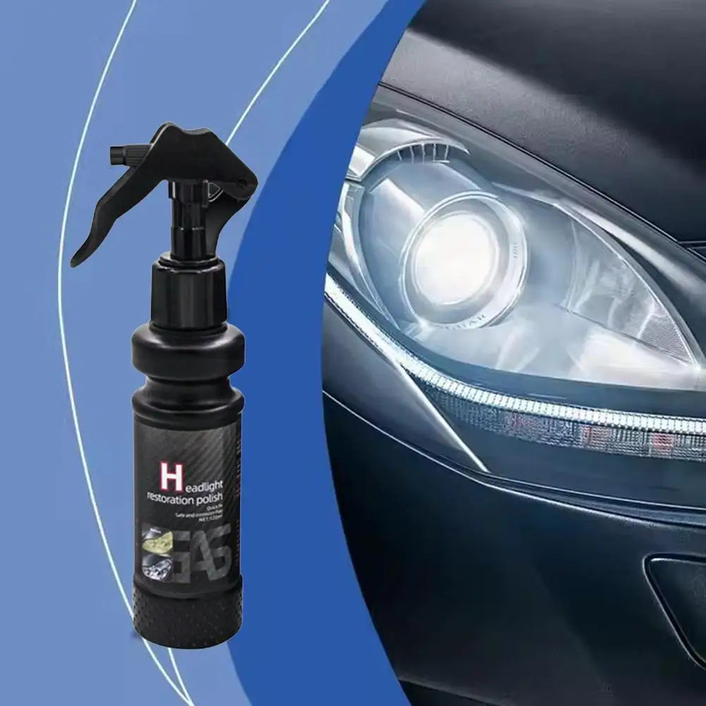 Cairan Restorasi Lampu Depan Mobil Kit Pemoles Restorasi Lensa Lampu Depan Mobil Cairan Perbaikan Lampu Depan Restorasi Headl W6F0