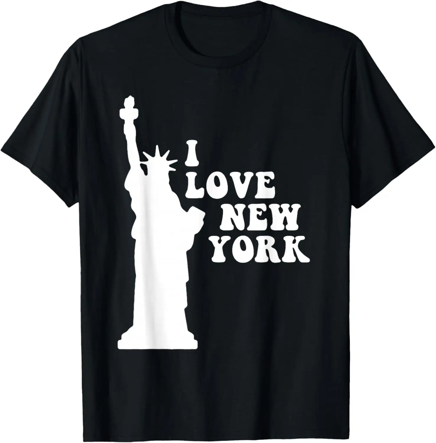 

Футболка с рисунком «Я люблю Нью-Йоркская статуя Свободы», дышащая хлопковая футболка с короткими рукавами для поездки