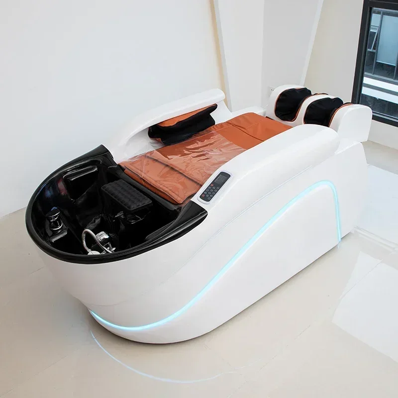 Hair Salon Intelligent Electric Massage Shampoo Bed Automatic Shampoo and Massage Integrated Bed