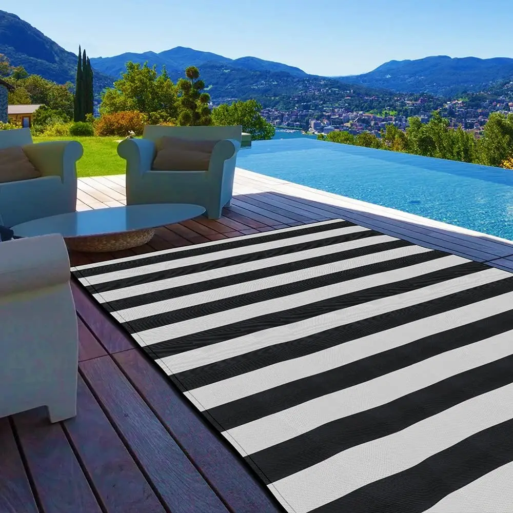 

Plastic Straw Rug,6'x9' Outdoor Waterproof Patio Rugs Foldable Reversible Camping Mat for Rv, Deck, Porch, Picnic, Beach, Bal