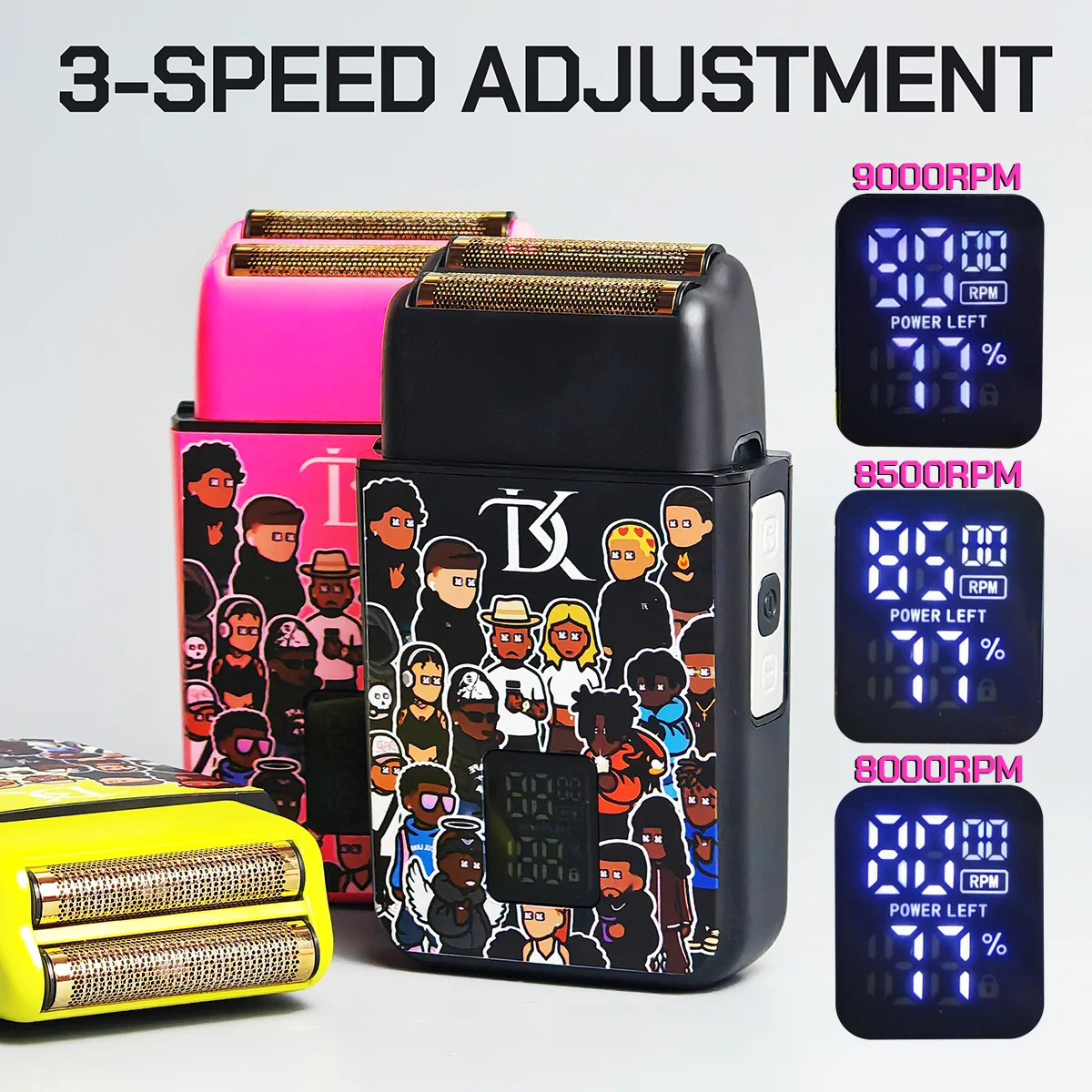 Pop Barbers P620 NEW 11000 RPM Electric Shaver Professional Hair Clipper for Men Beard Trimmer Haircut Machine Shaving Machine