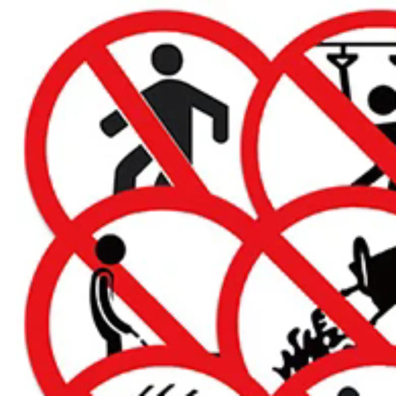 62Pcs Funny Warning…