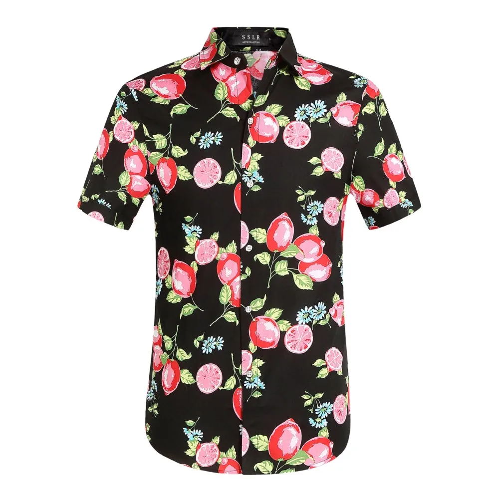 

Summer 3D Printed Colorful Flowers Shirts Men Women Fashion Hawaiian Shirt Beach Short Sleeve Blouse Men's Vocation Lapel Shirt