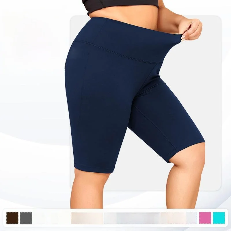 

High Waisted Double Sided Brued Yoga Pants plus Size Women's Comfortable Stretchy Bot for Fitn And Exercise