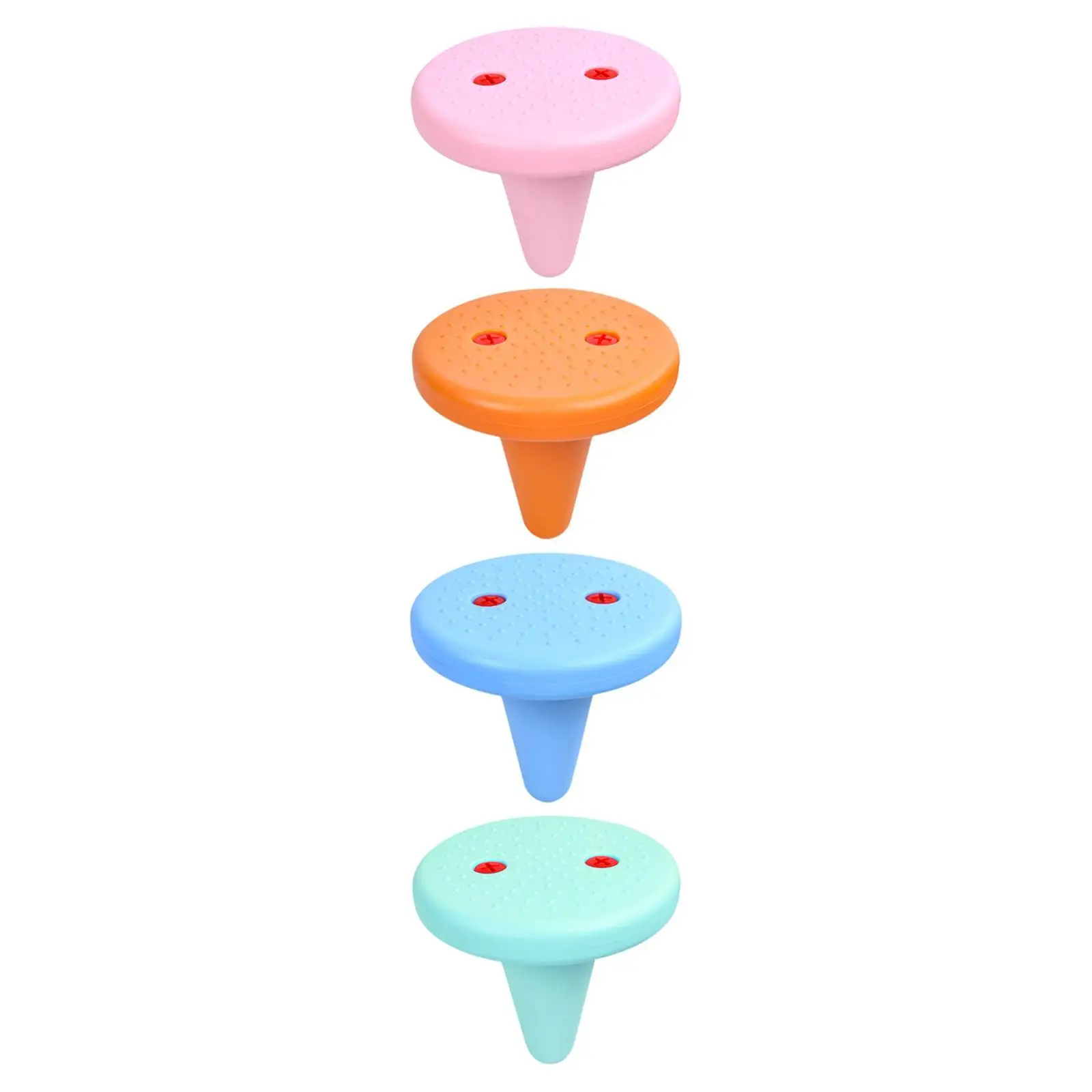 Kids Preschool Wobble Chair PE Lightweight Sturdy Flexible Seating Single Leg Stool for Study Desk and Play Areas