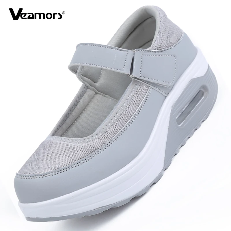 

Women's Air Cushion Wedges Height Increasing Platform Sneaker Non-Slip Low-cut Casual Shoes for Walking Traveling