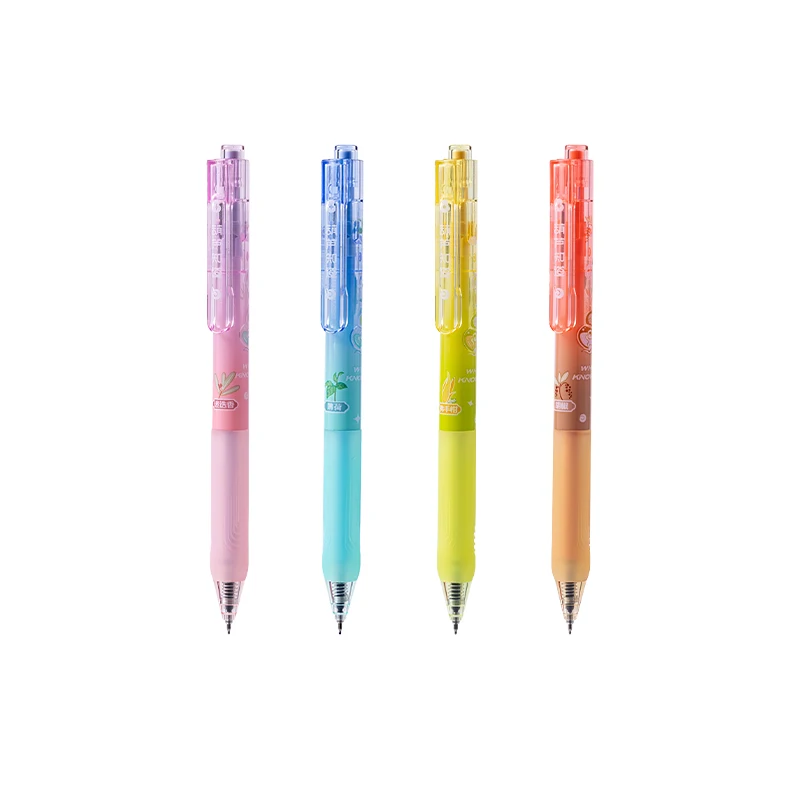 

Deli 4/8pcs 0.5mm Black Ink Scented Gel Pens Stationery Gift School Student Supplies Signing Pen Office Supplies Cute Pens