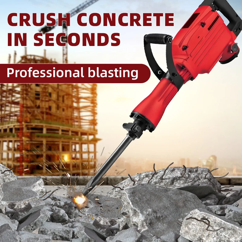 Electric Pickaxe Heavy-duty Handheld High-power Professional Demolition Industrial Grade Wall Demolition Steel Reinforcement