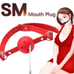 Exotic accessories Sex Open Mouth Gag Harness Oral Fixation Nylon Band Ball Gag Mouth Plug Adult Restraint Slave Bondage Toy