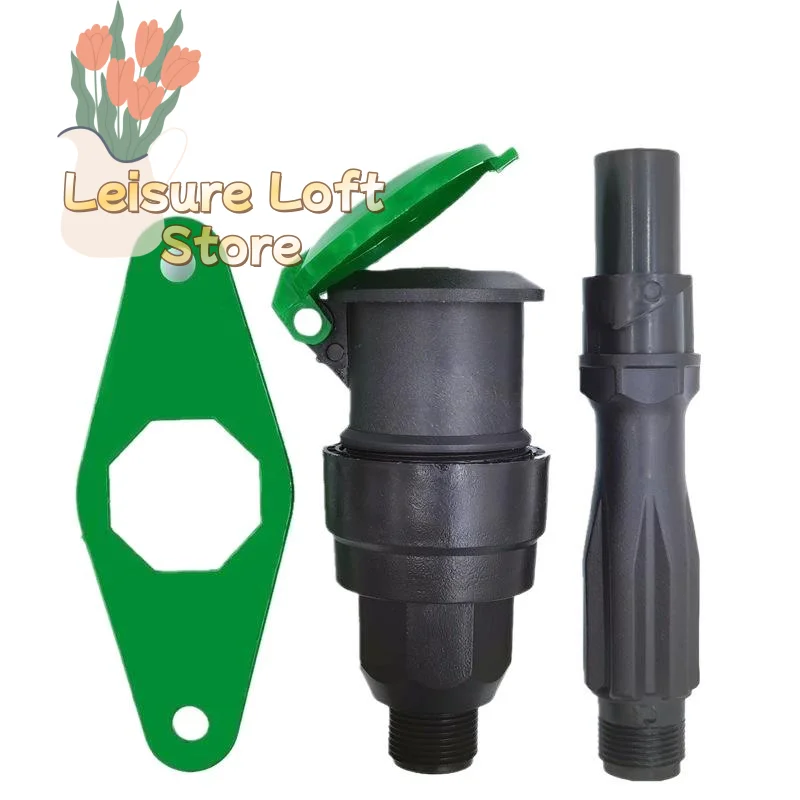 3/4 IN PE Water Valve Easy Operation Durable Leak Proof 1/2/3PCS Set for DIY Garden Irrigation System