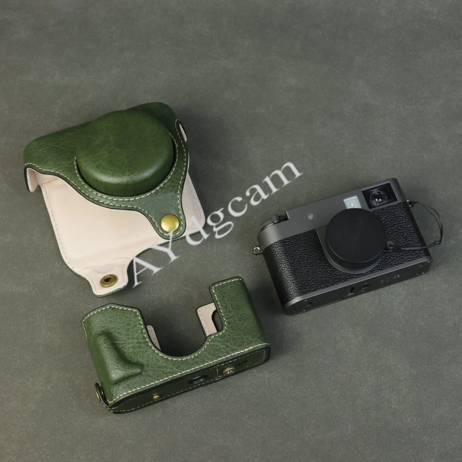 Роскошный чехол для камеры из искусственной кожи, чехол для всего тела для FujiFilm X-Half X, полуоткрытый аккумулятор