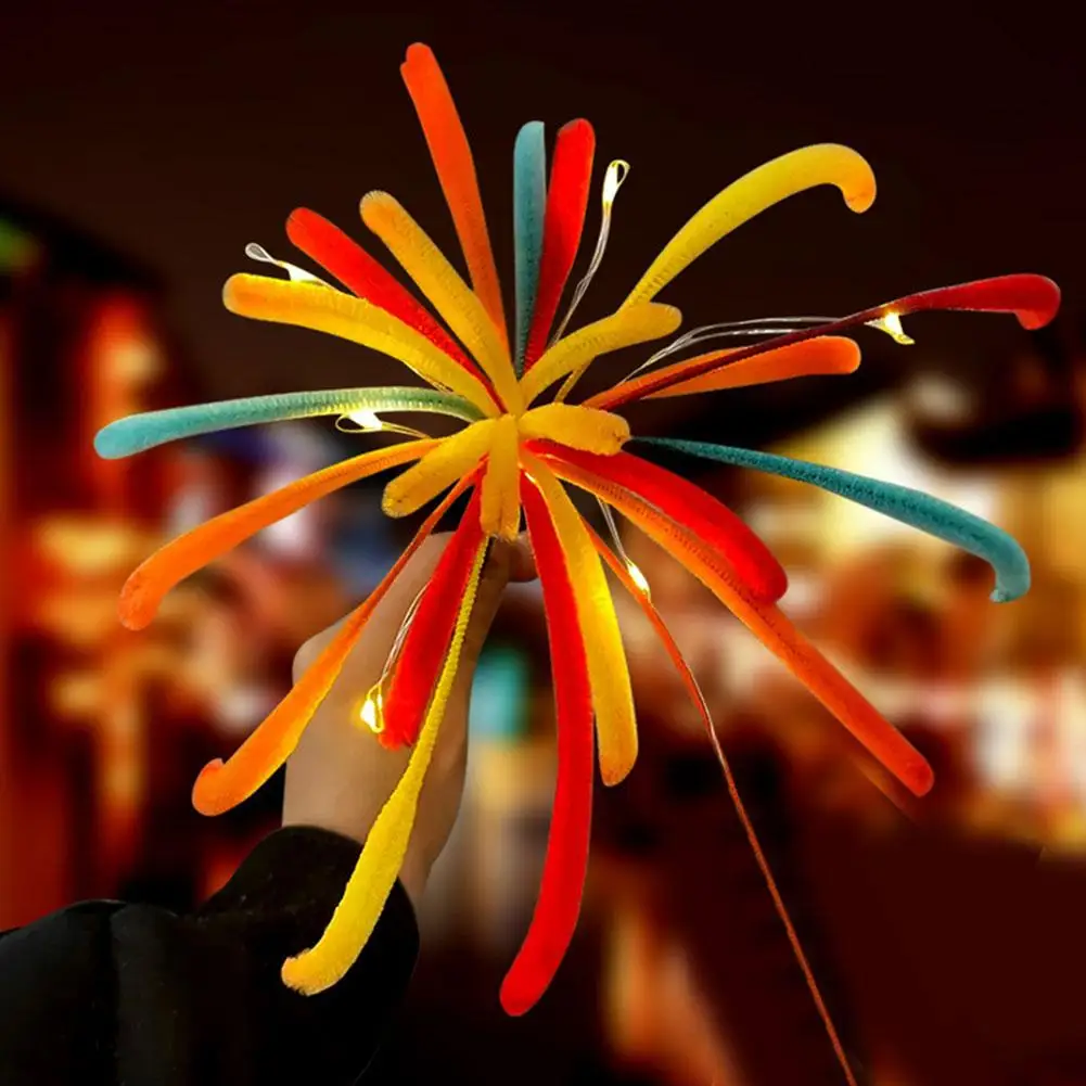 1Set Handmade DIY Fireworks Unfinished Children Spring Festival Gifts Simulated Fireworks Home Winter Atmosphere Decor Ornament